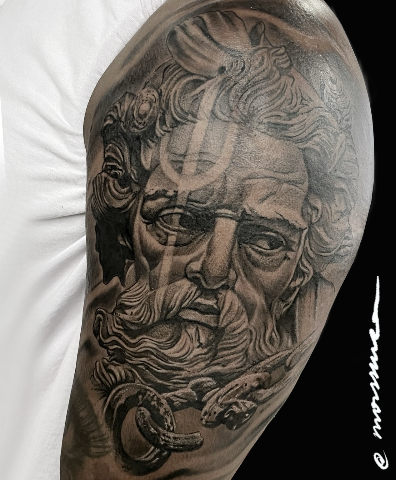 Black Grey tattoo by Ary Morssuza