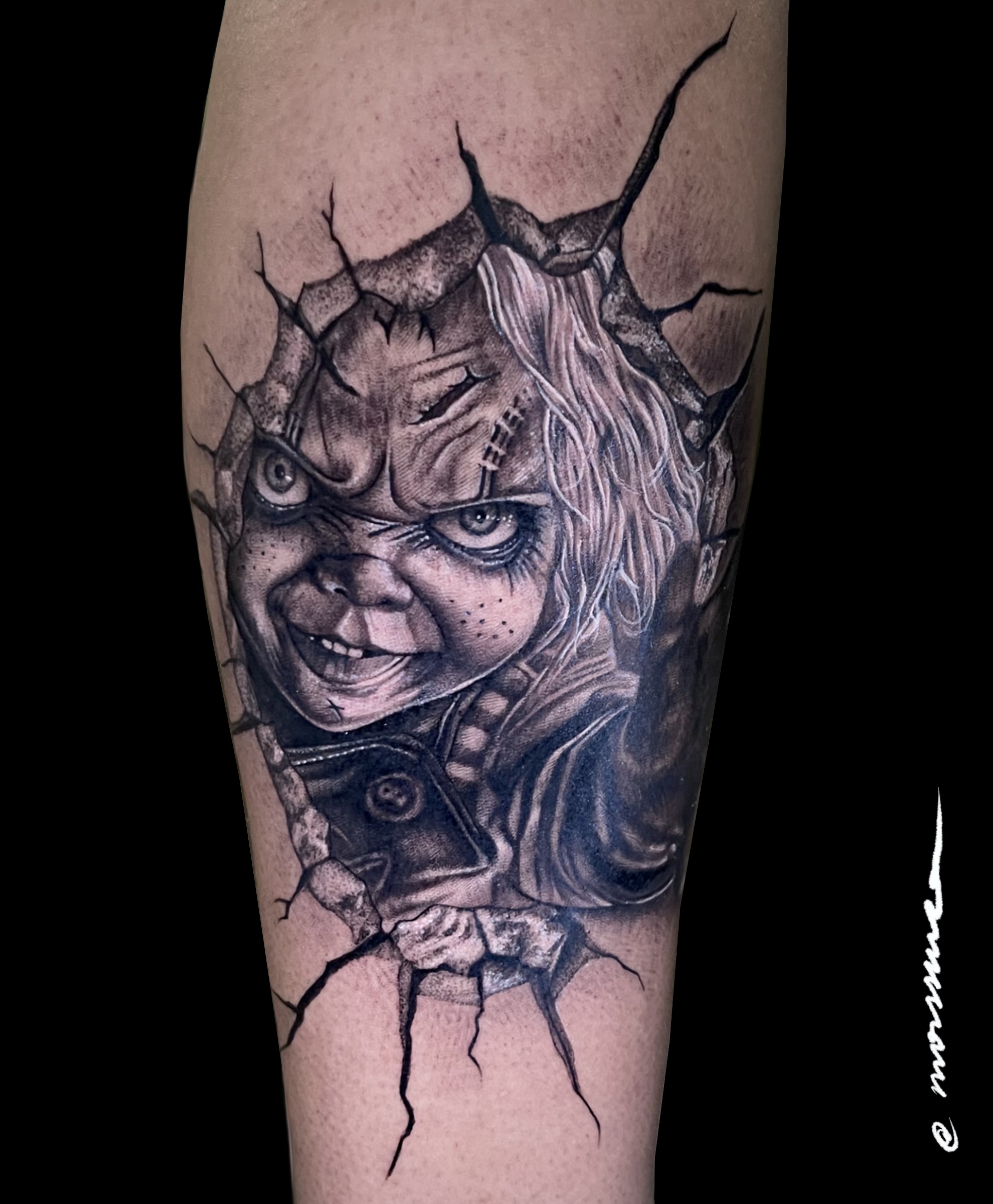 Black Grey tattoo by Ary Morssuza