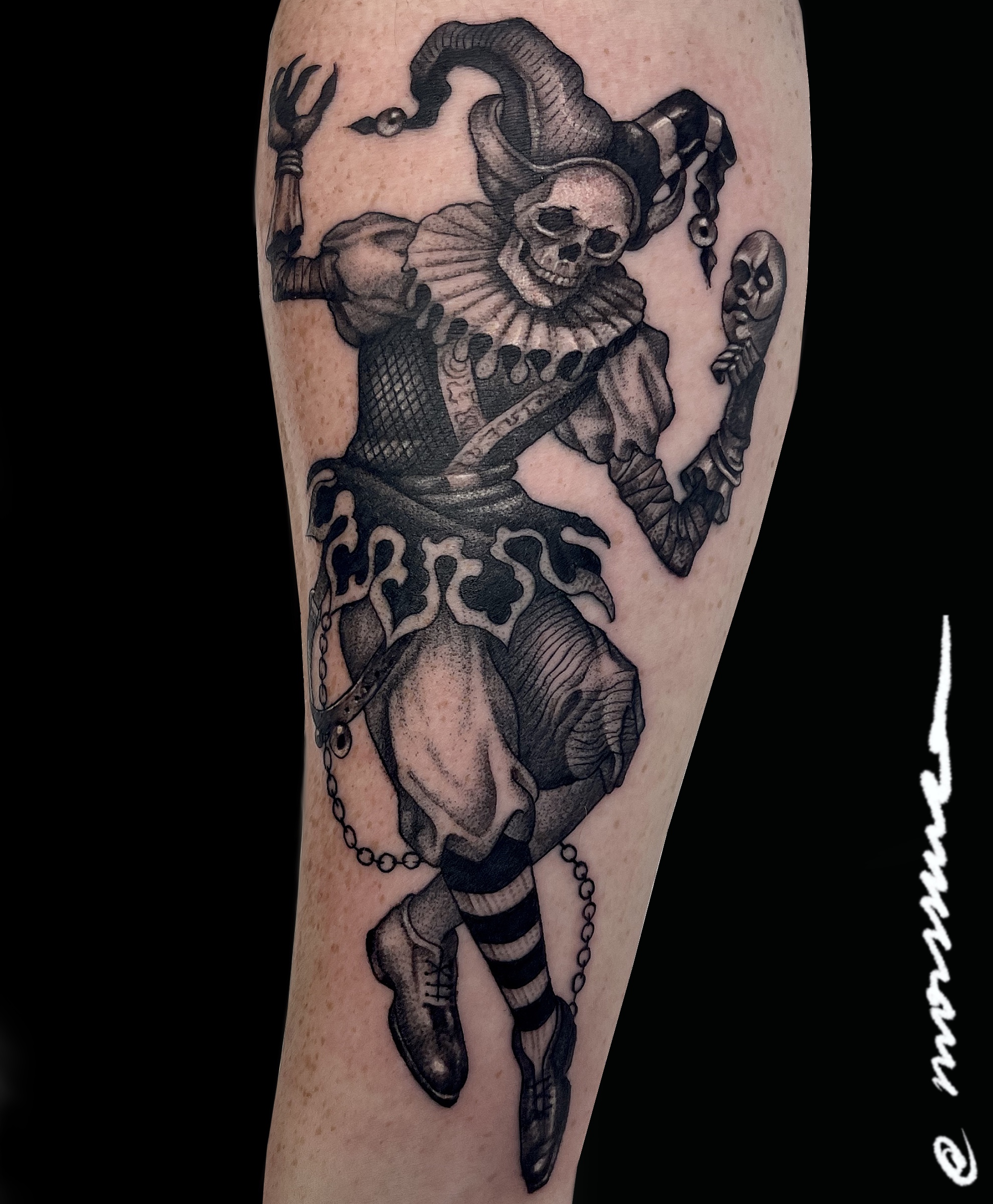 Black Grey tattoo by Ary Morssuza