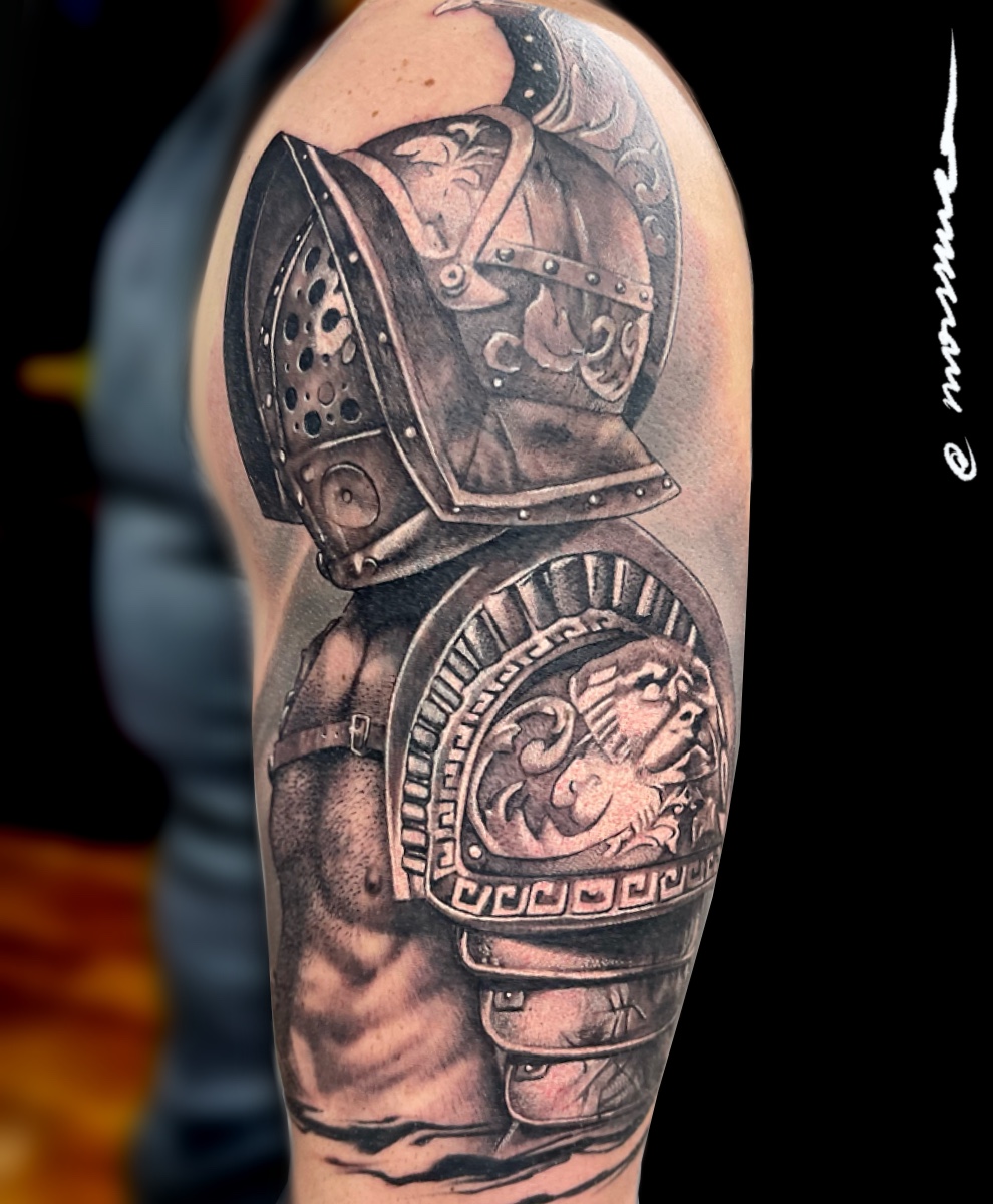 Black Grey tattoo by Ary Morssuza