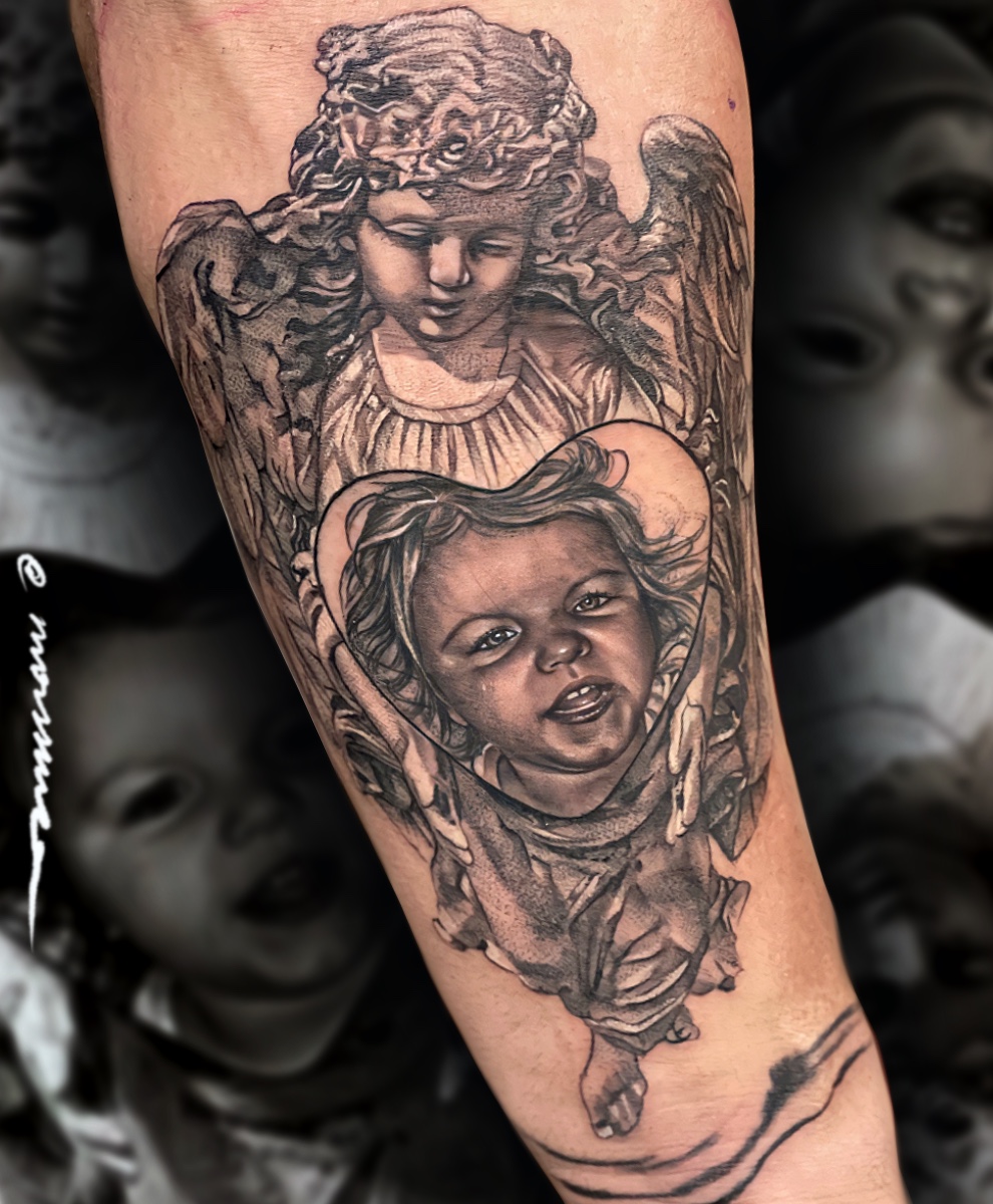Black Grey tattoo by Ary Morssuza