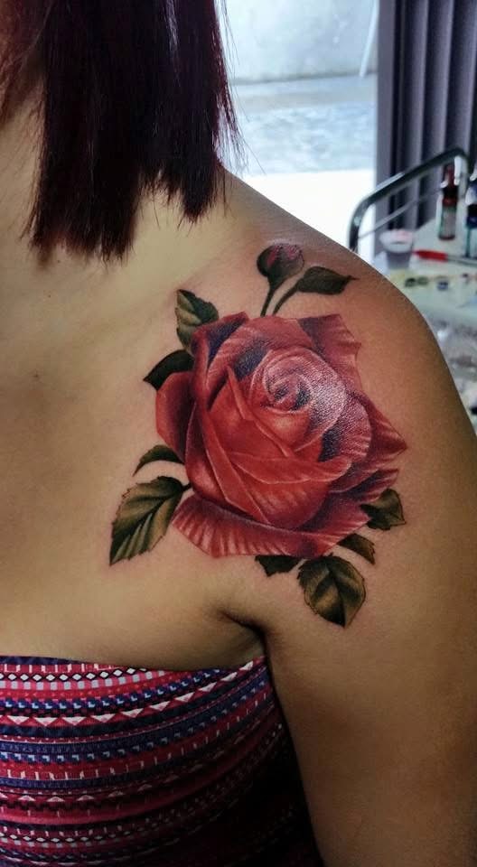 Florals tattoo by Ary Morssuza
