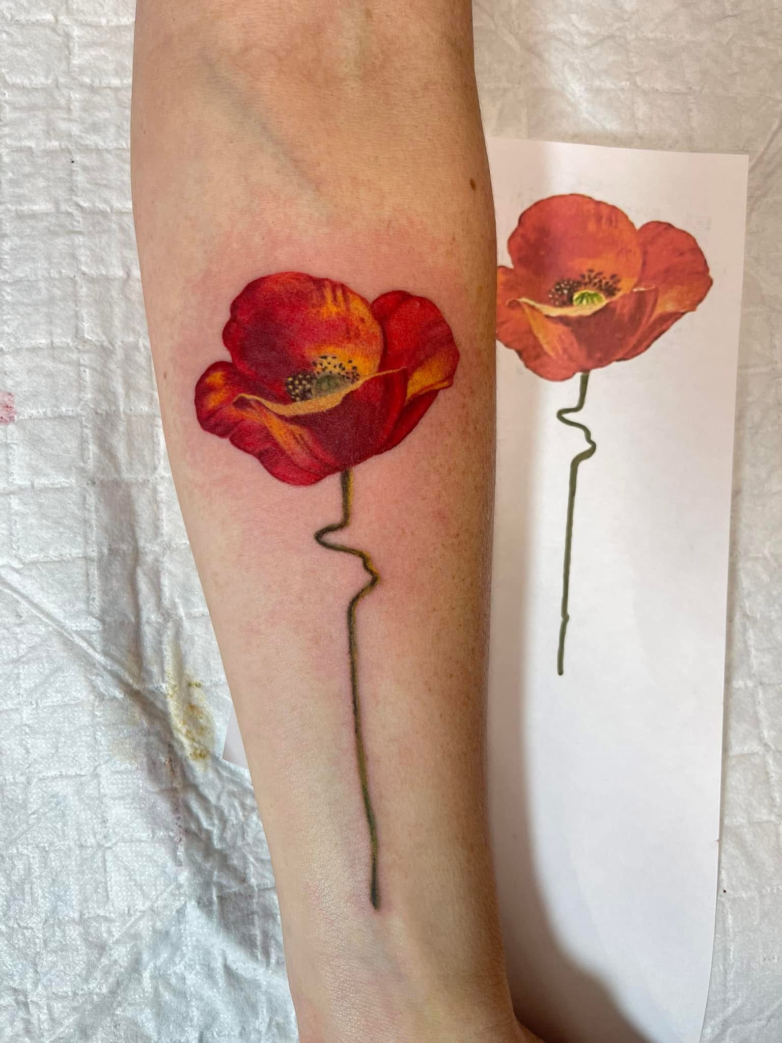 Florals tattoo by Ary Morssuza