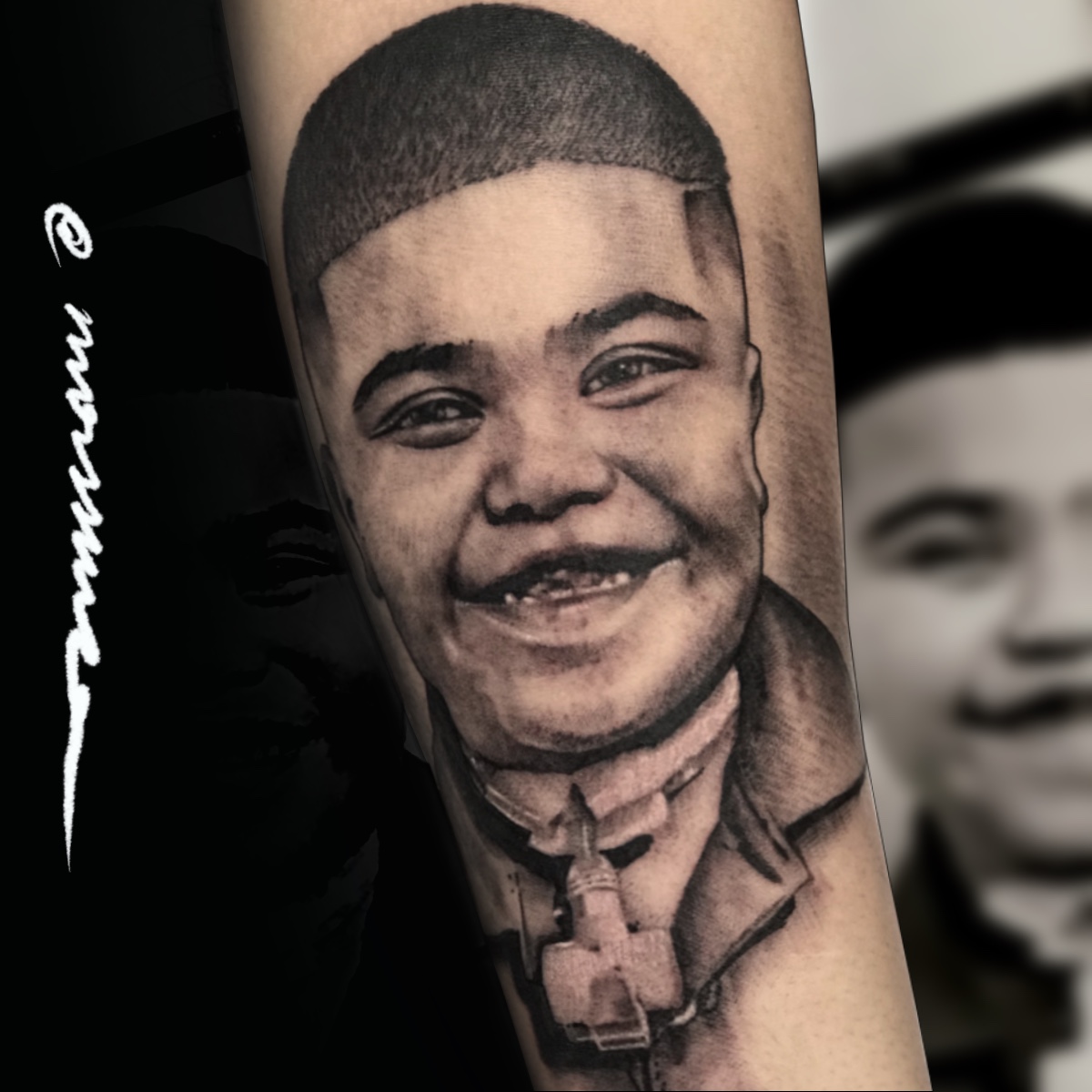 Portrait tattoo by Ary Morssuza