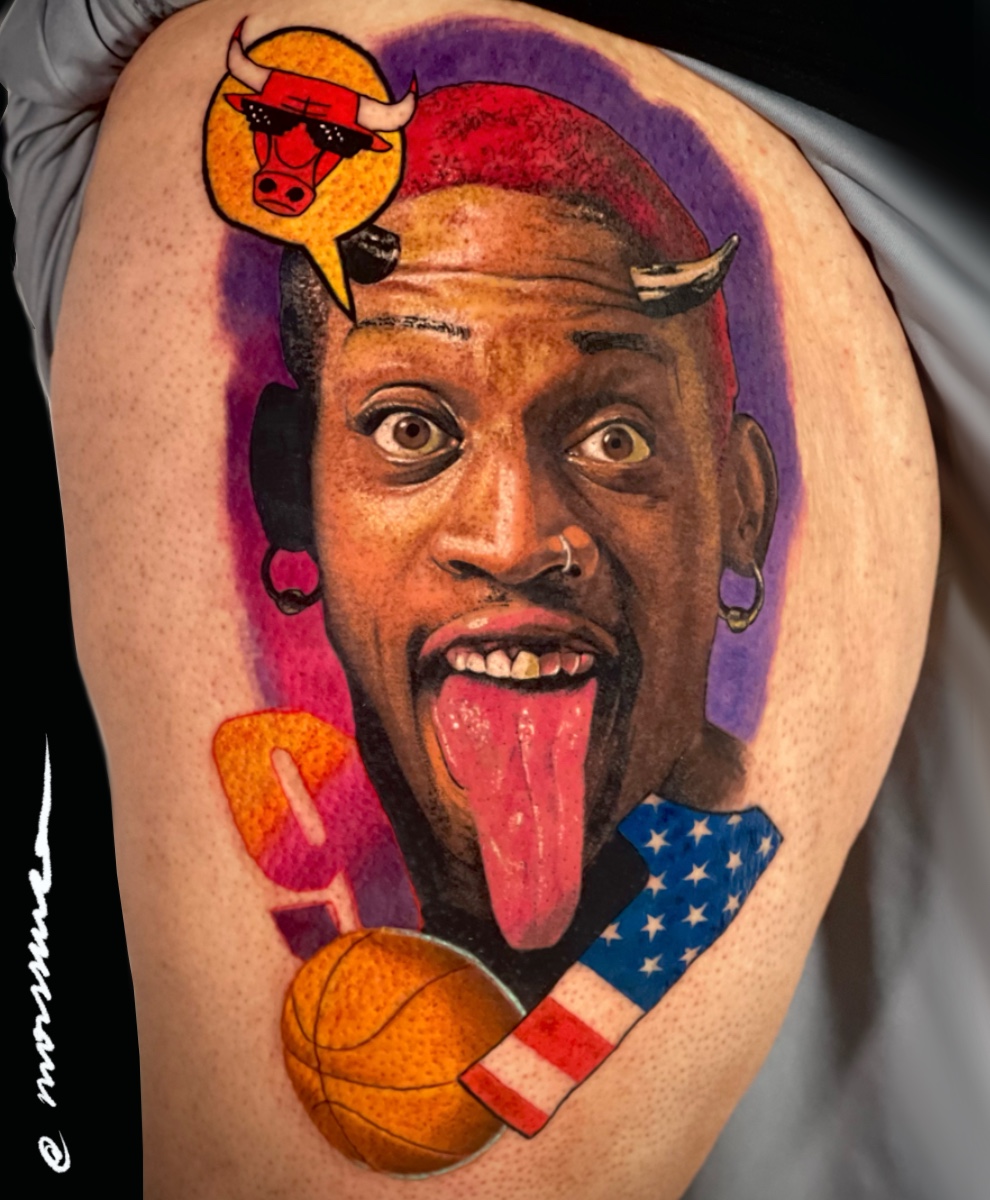 Portrait tattoo by Ary Morssuza