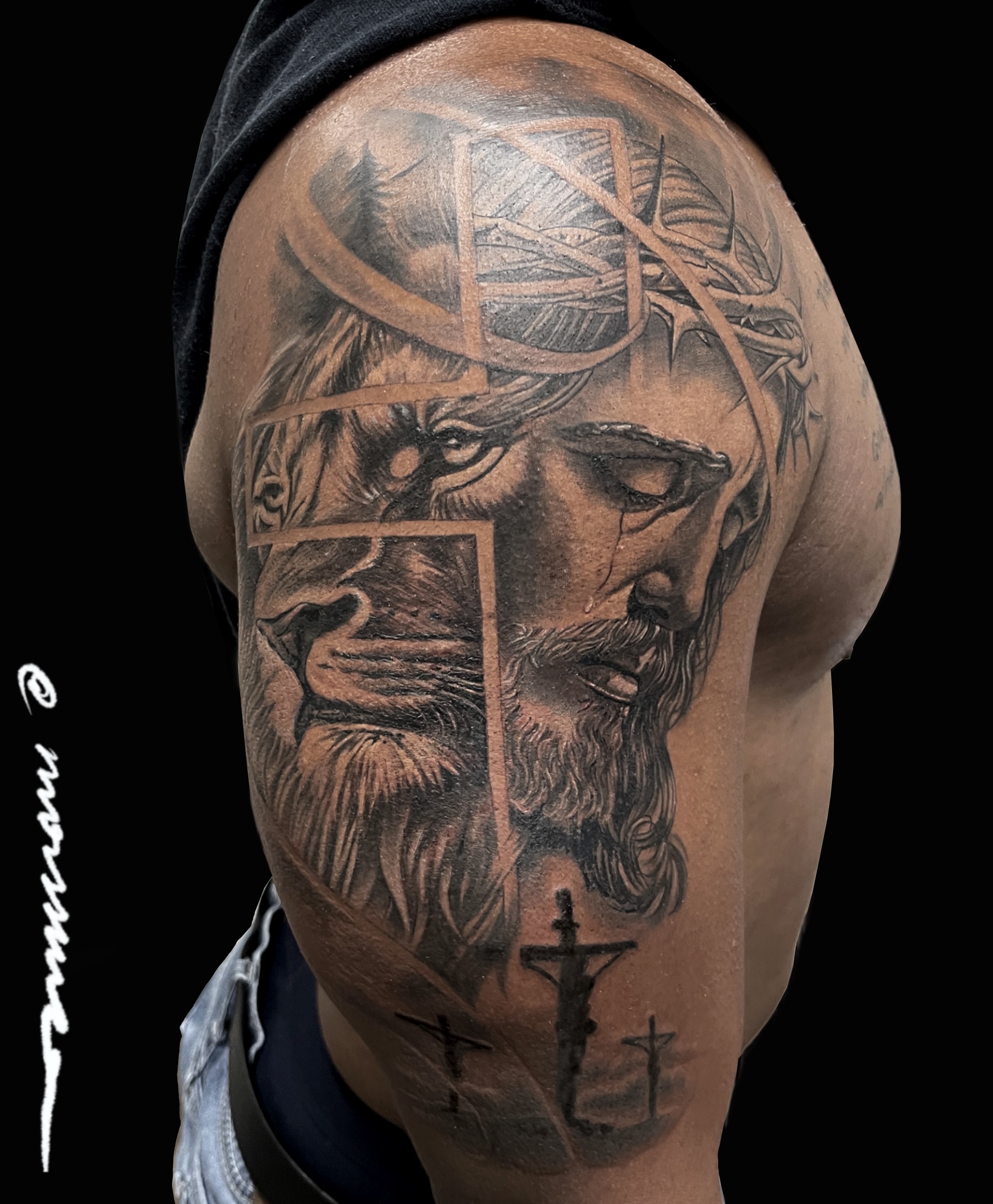 Religious tattoo by Ary Morssuza