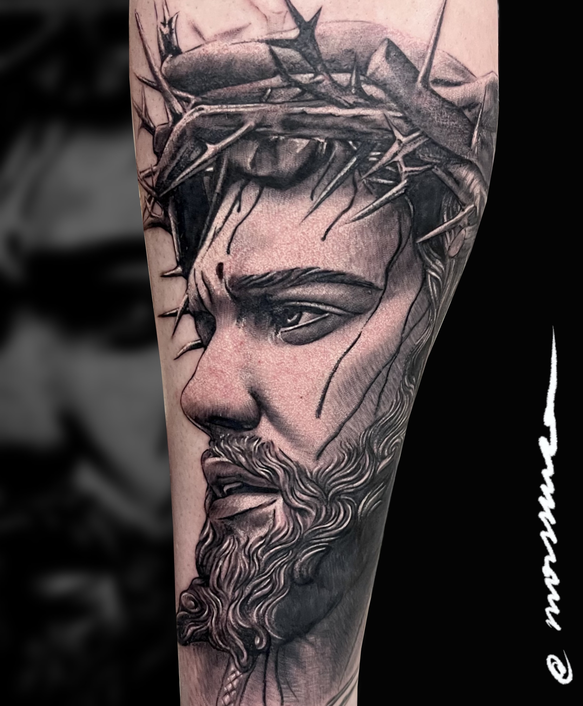 Religious tattoo by Ary Morssuza