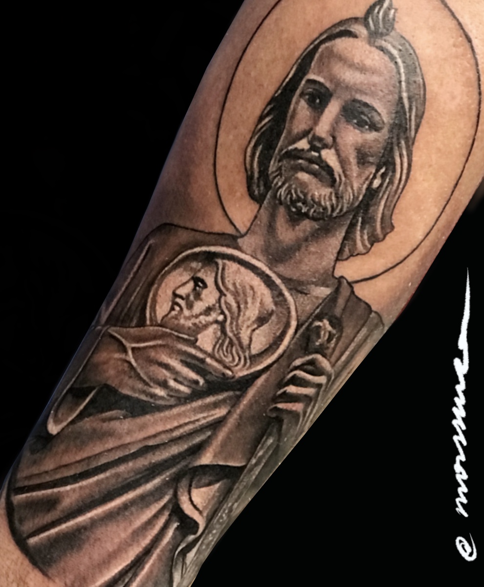 Religious tattoo by Ary Morssuza