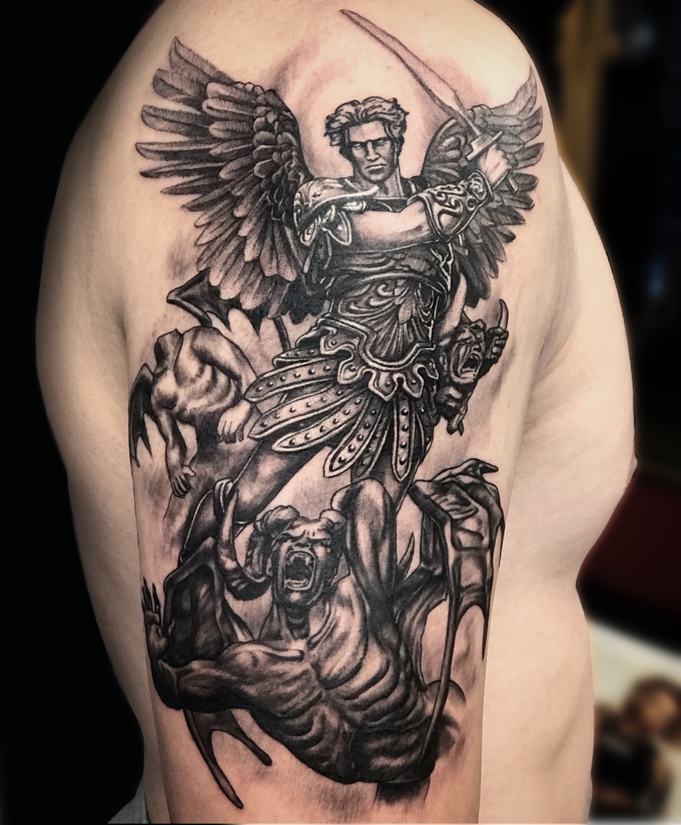 Religious tattoo by Ary Morssuza