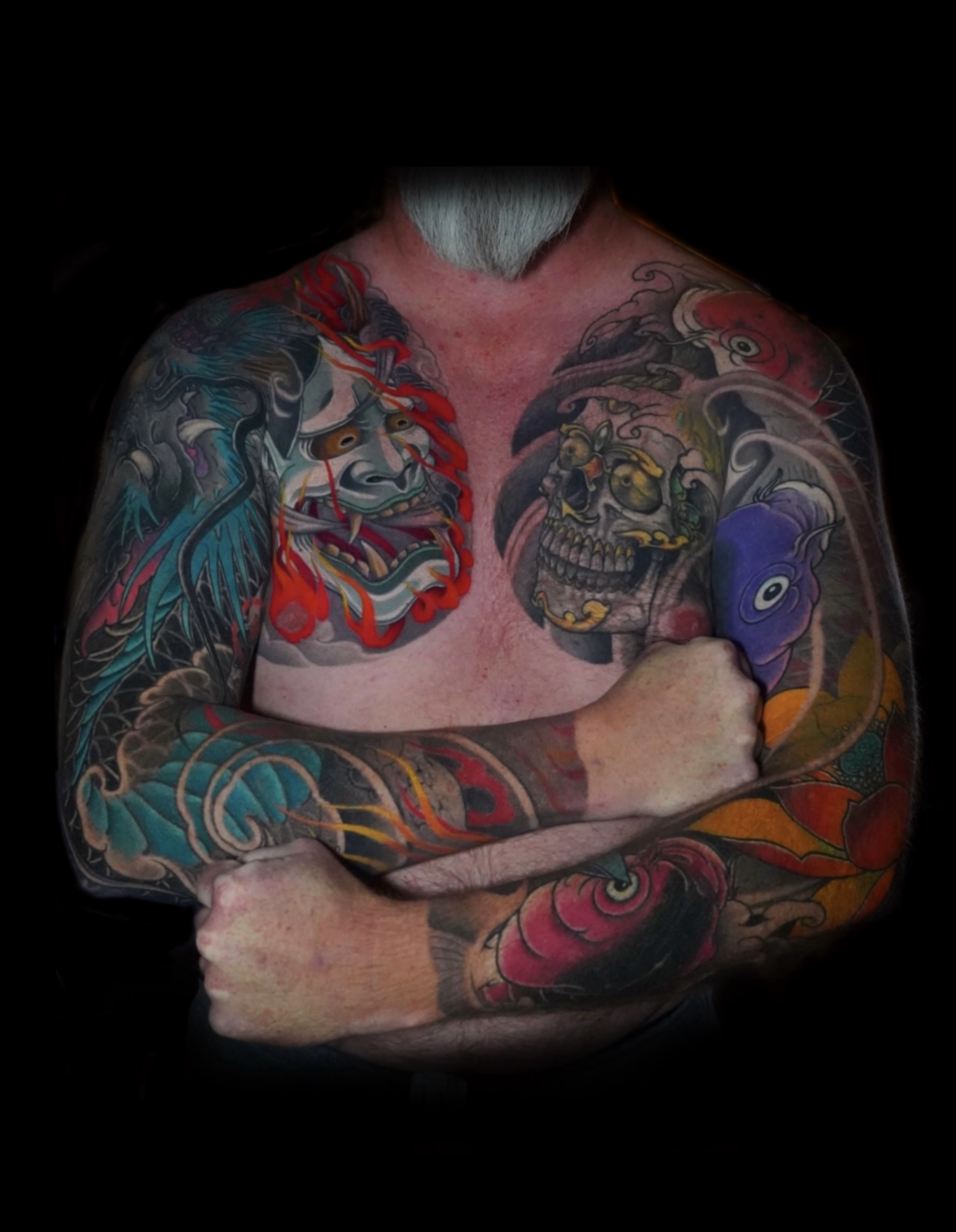Colorful Japanese sleeve by Flávio